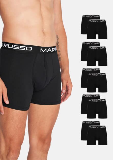 Mario Russo Boxershorts Zwart 10-pack - Afbeelding 1