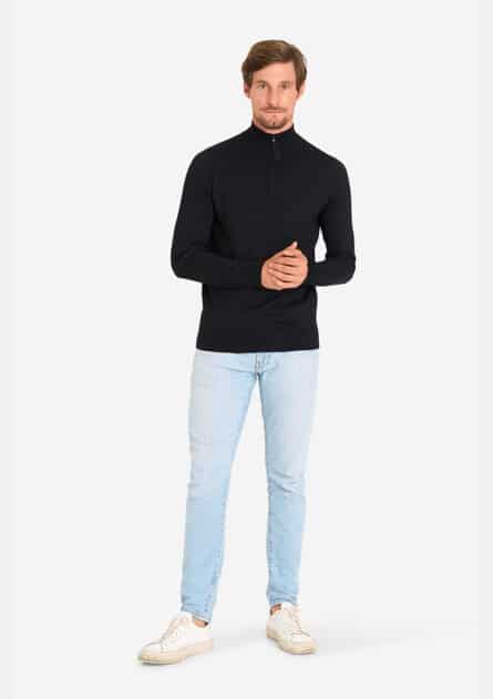 Mario Russo Half Zip Sweater - Afbeelding 2