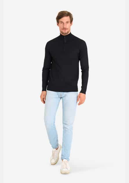 Mario Russo Half Zip Sweater - Afbeelding 3