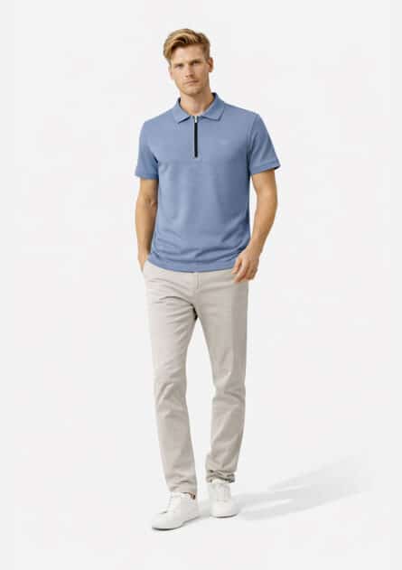 Mario Russo Polo Lorenzo Zipped - Afbeelding 2