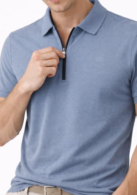 Mario Russo Polo Lorenzo Zipped - Afbeelding 4