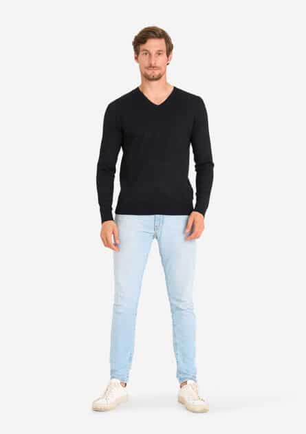 Mario Russo Round V-neck Pullover - Afbeelding 1